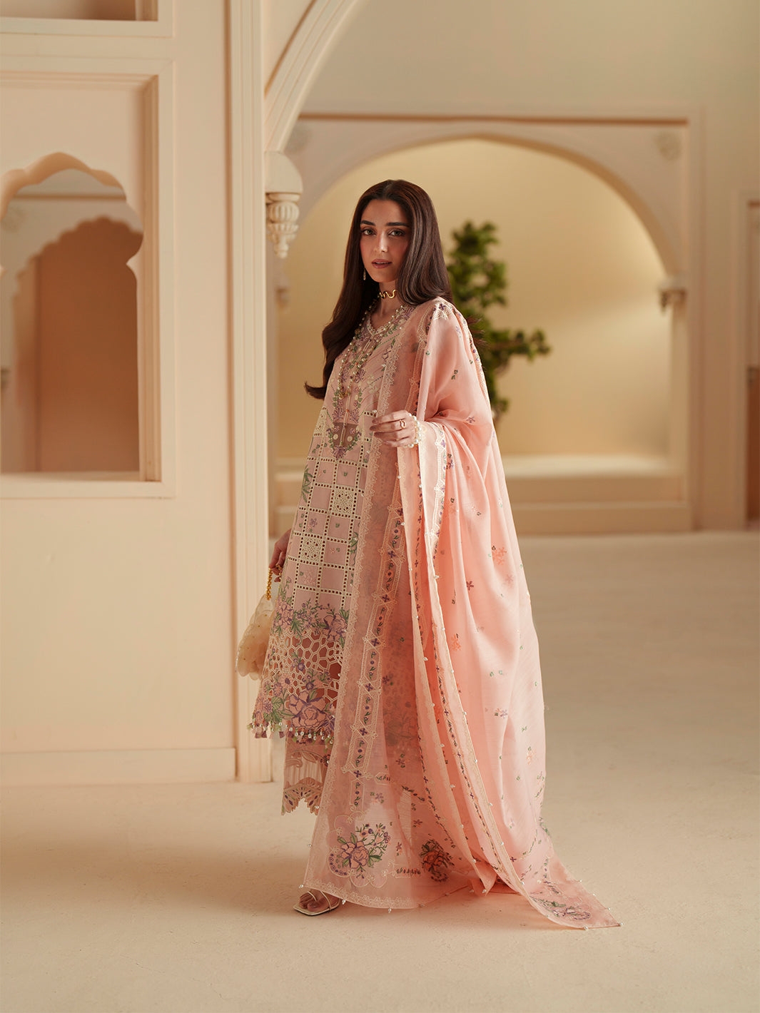 D-111-B | 3 PC Luxury Lawn