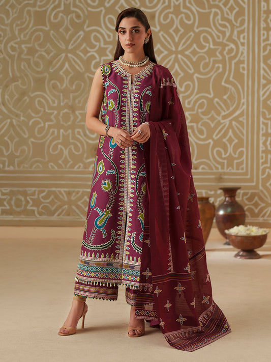 D-118-A | 3 PC Luxury Lawn