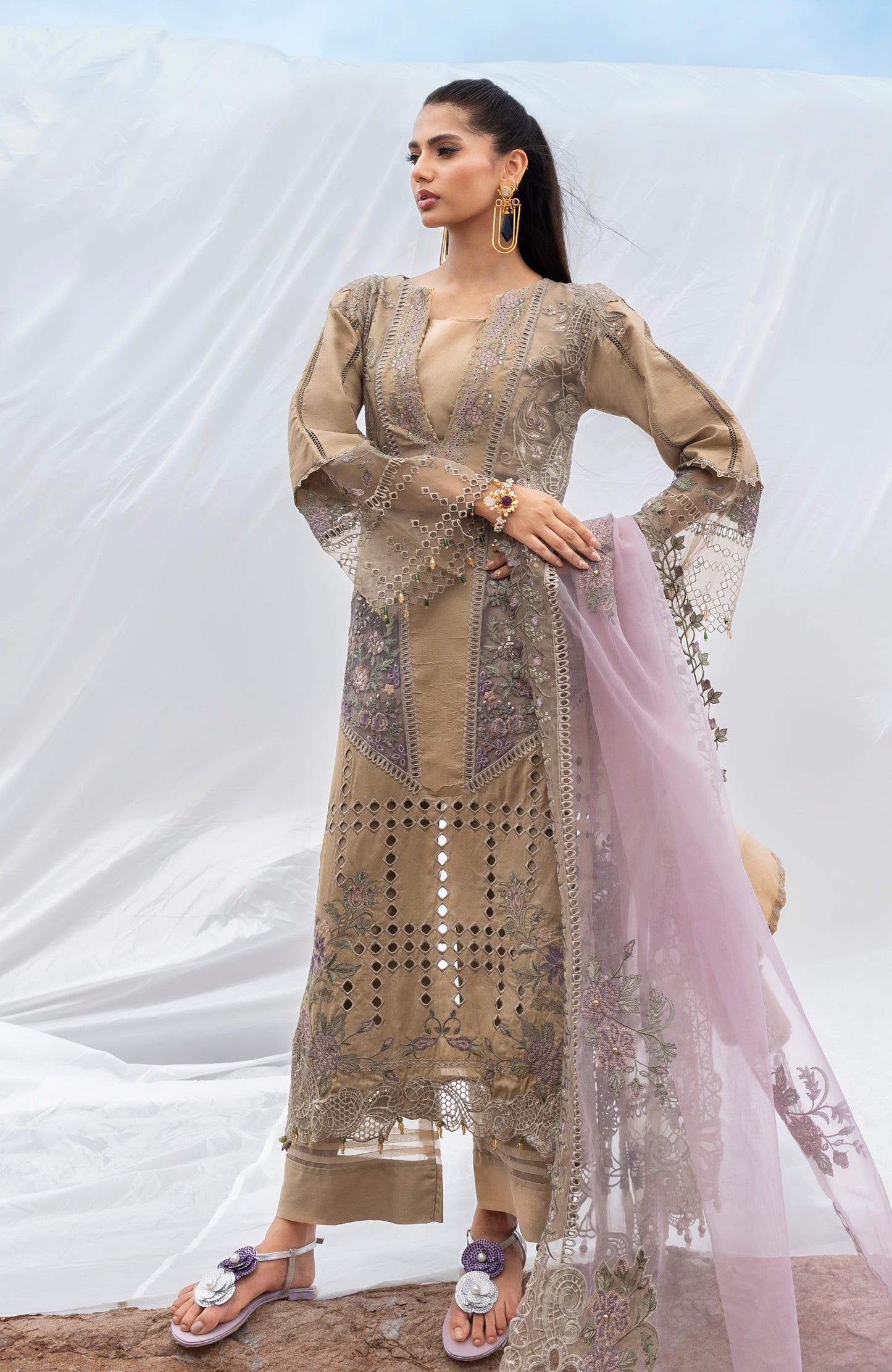 Mahiymaan 3 Piece Unstitched Luxury Lawn-MLL-26-12