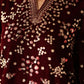 EMBROIDERED VELVET UF-4315