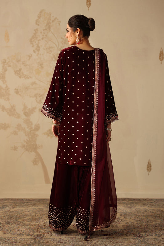 EMBROIDERED VELVET UF-4315