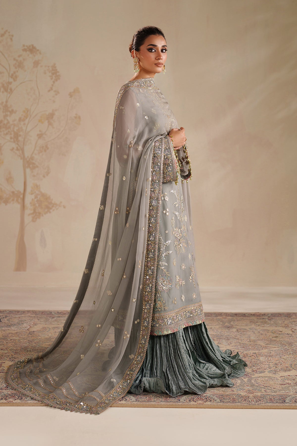 EMBROIDERED CHIFFON SF-4364
