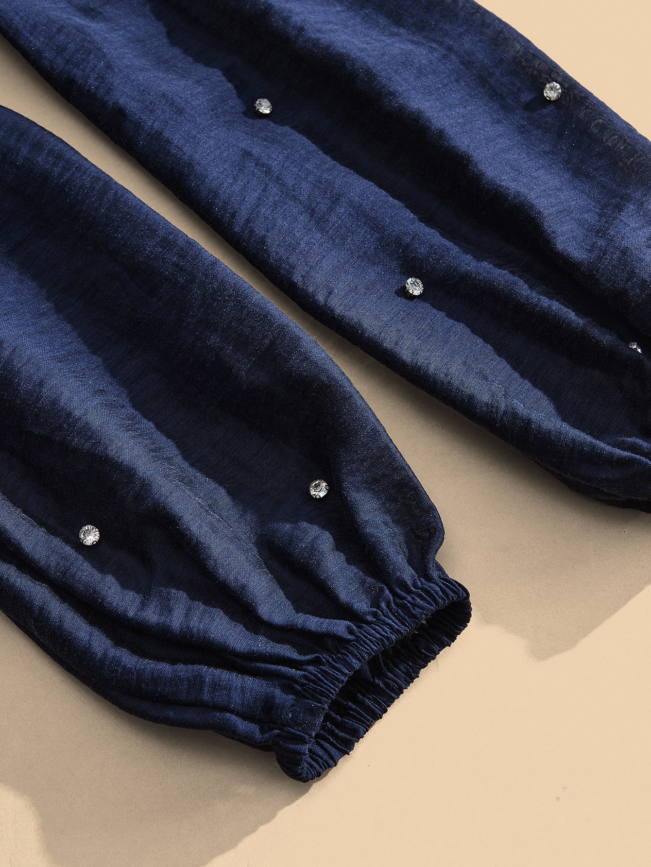 Women's Long Dress With 3D Rhinestone Decor