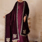 EMBROIDERED VELVET SHAWL VS-60
