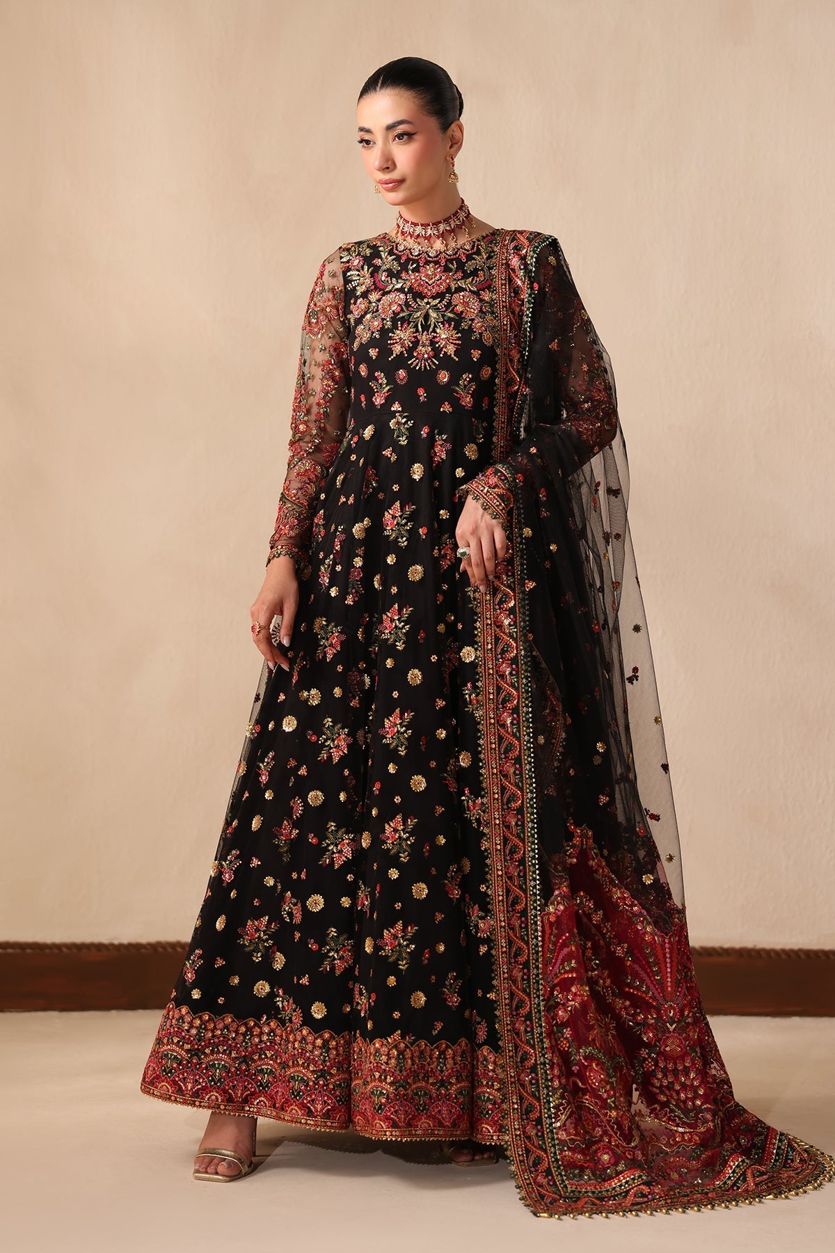 EMBROIDERED NET SF-4492