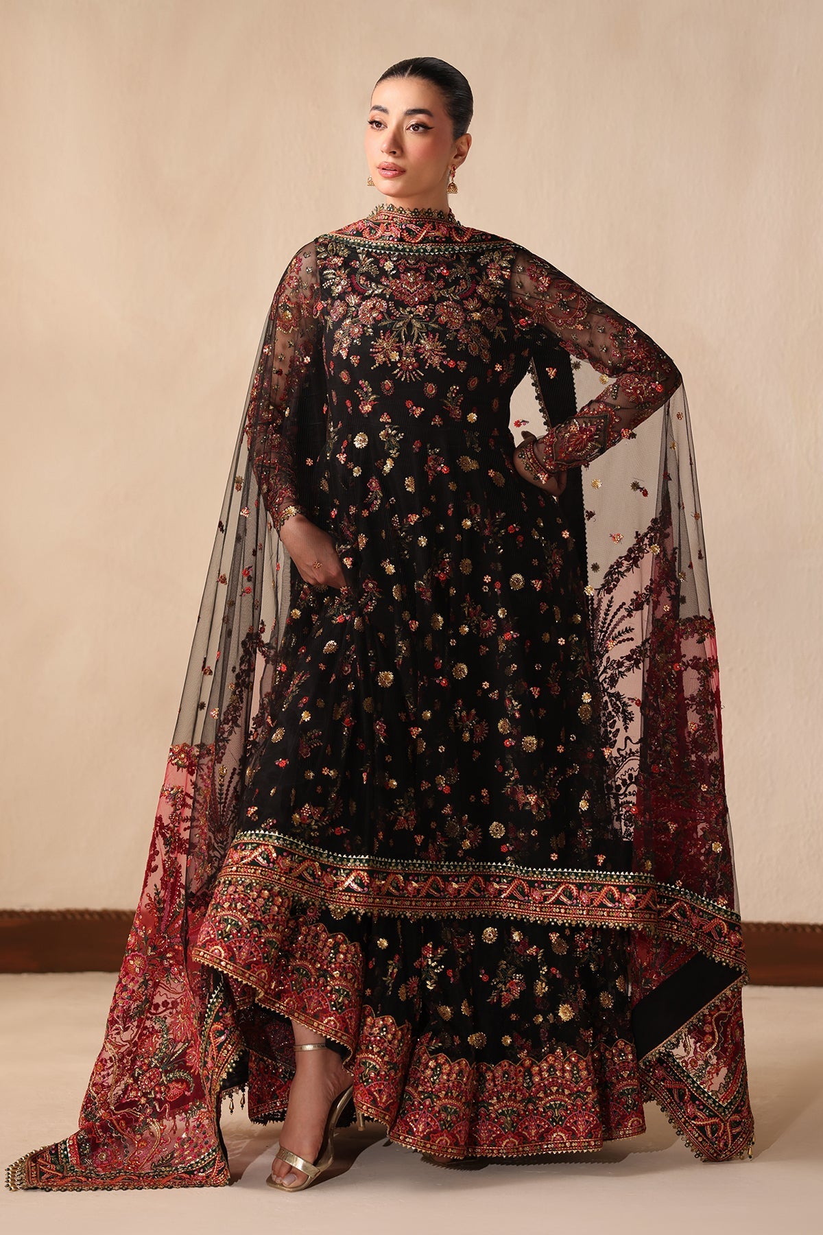 EMBROIDERED NET SF-4492