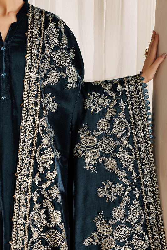 EMBROIDERED VELVET SHAWL VS-73