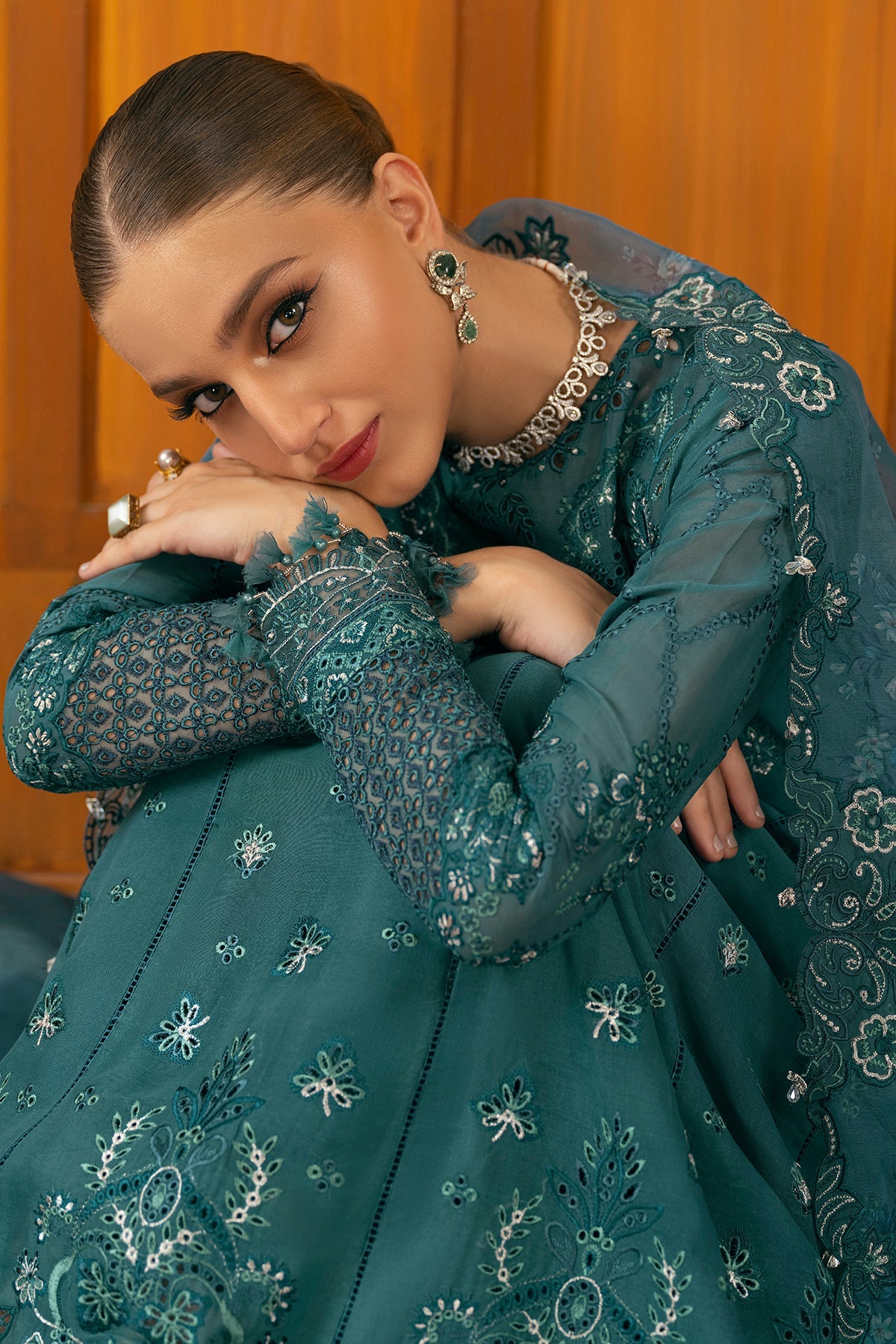 EMBROIDERED SWISS LAWN SL11-D02