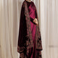 EMBROIDERED VELVET SHAWL VS-74