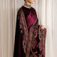 EMBROIDERED VELVET SHAWL VS-74