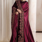 EMBROIDERED VELVET SHAWL VS-74