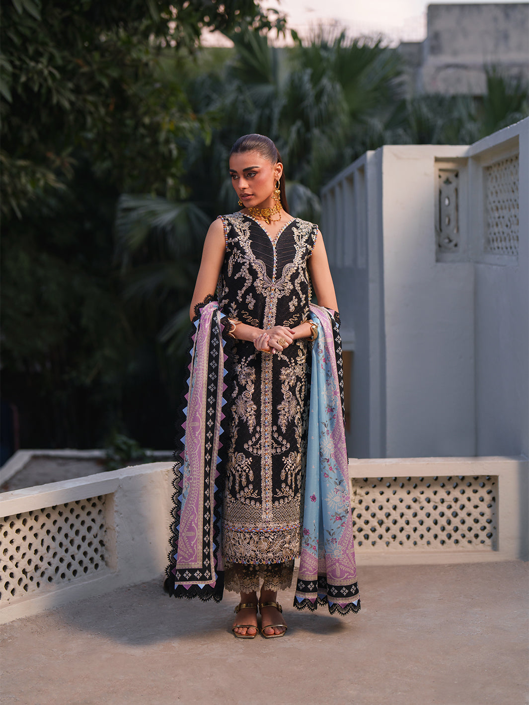 171-B | 3 PC Lawn Stitched