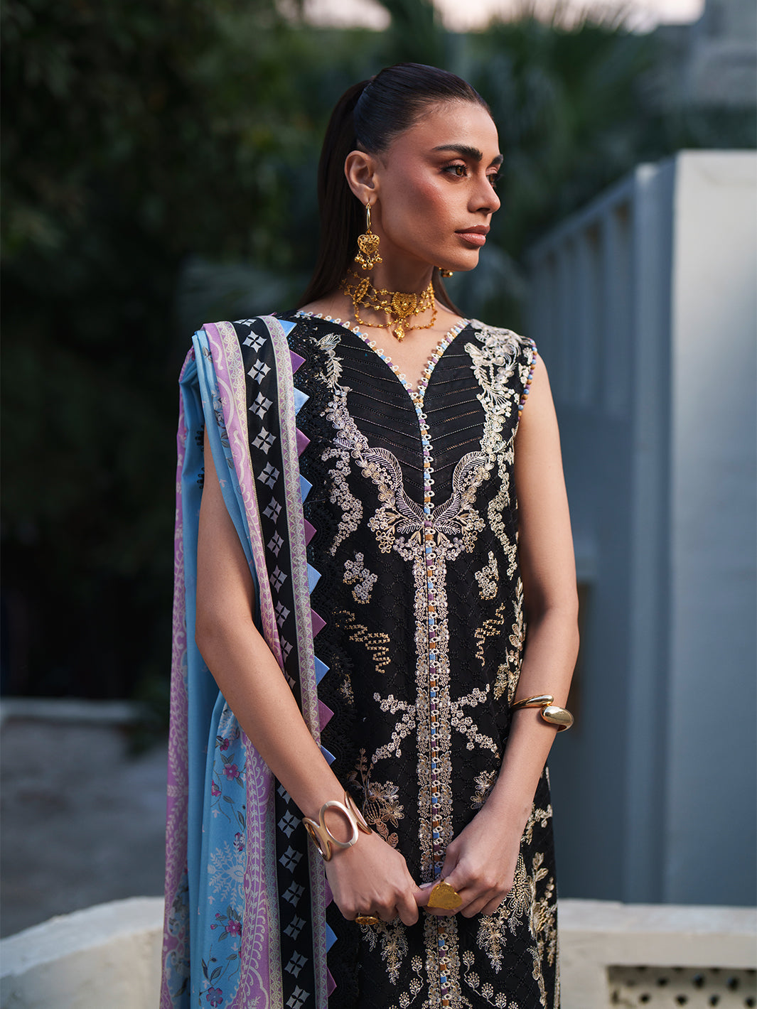 171-B | 3 PC Lawn Stitched