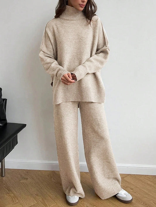 Sweater & Knitted Pants Set