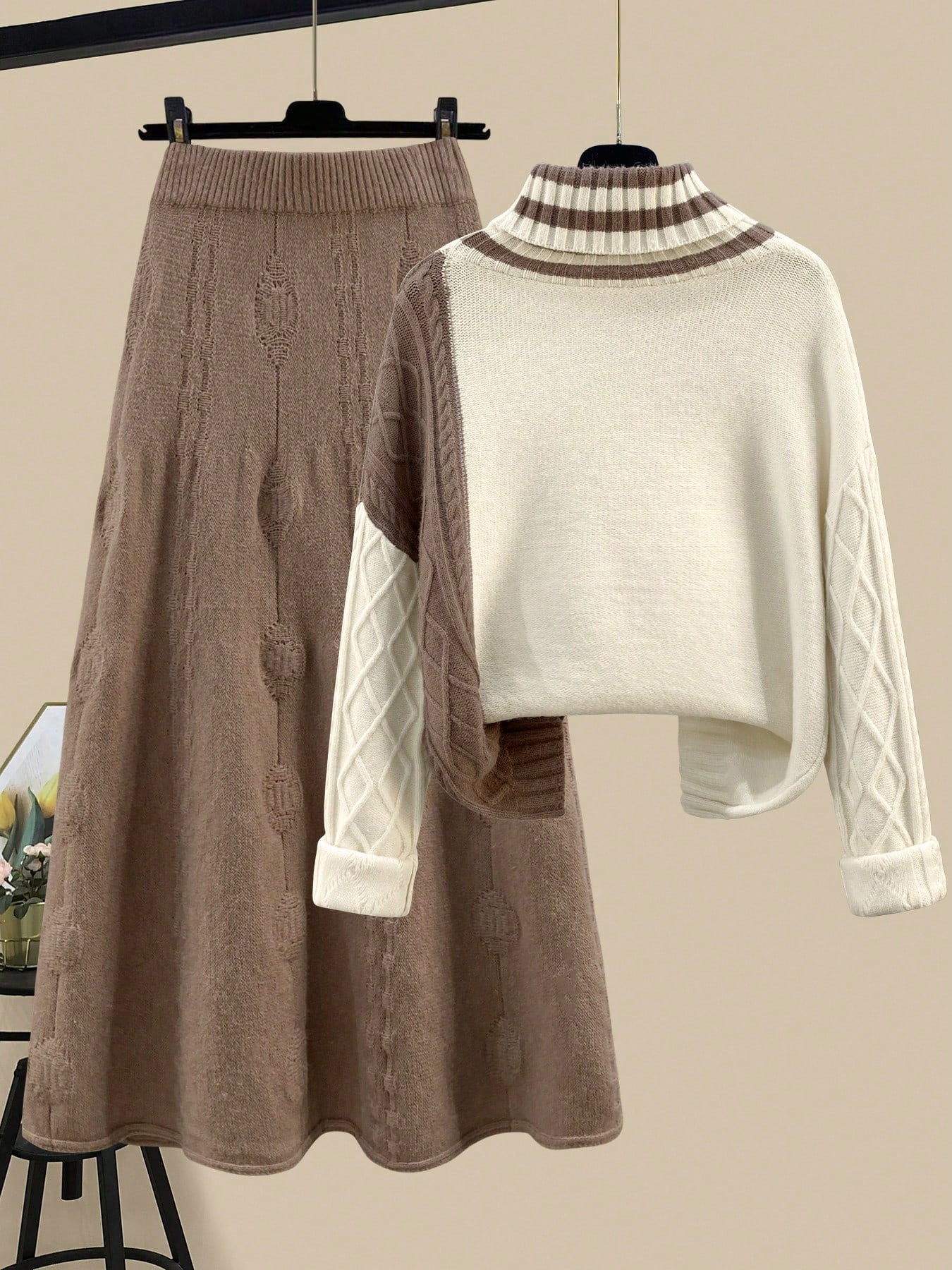 Sweater & Skirt 2 Piece Set