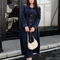 Plus Size Women's Long Casual Denim Shirt Dress