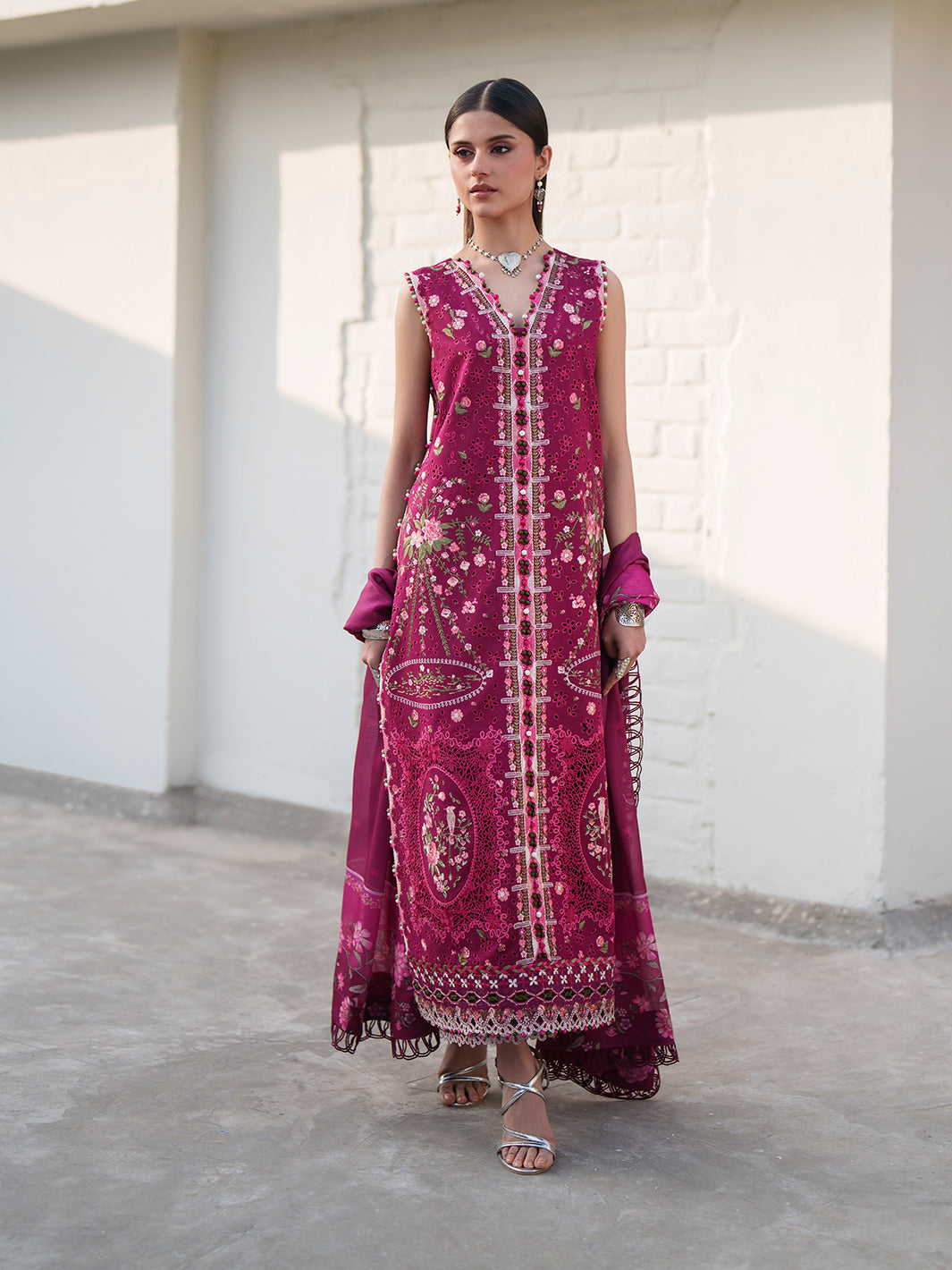 174-A | 3 PC Lawn Stitched