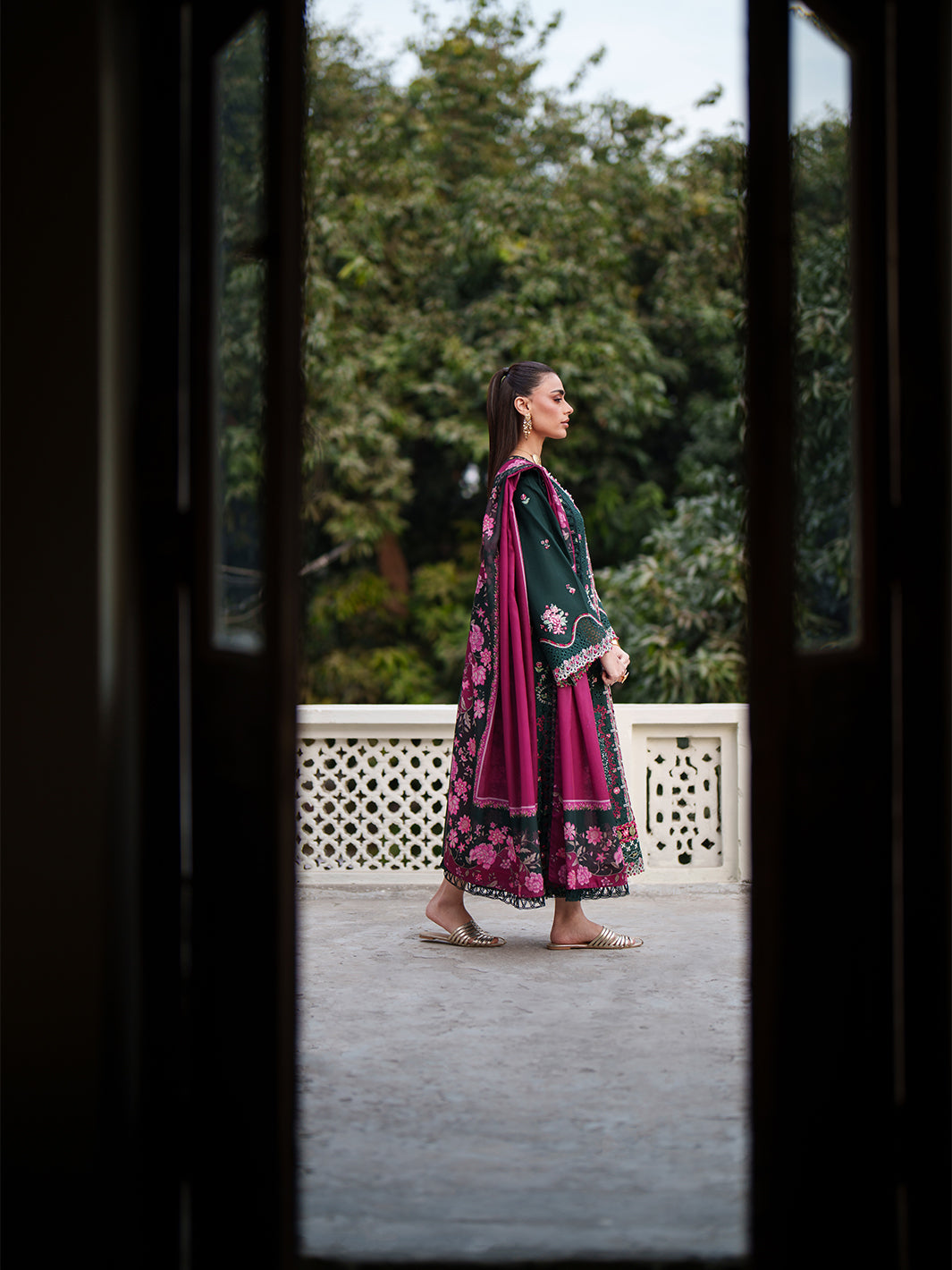 174-B | 3 PC Lawn Stitched