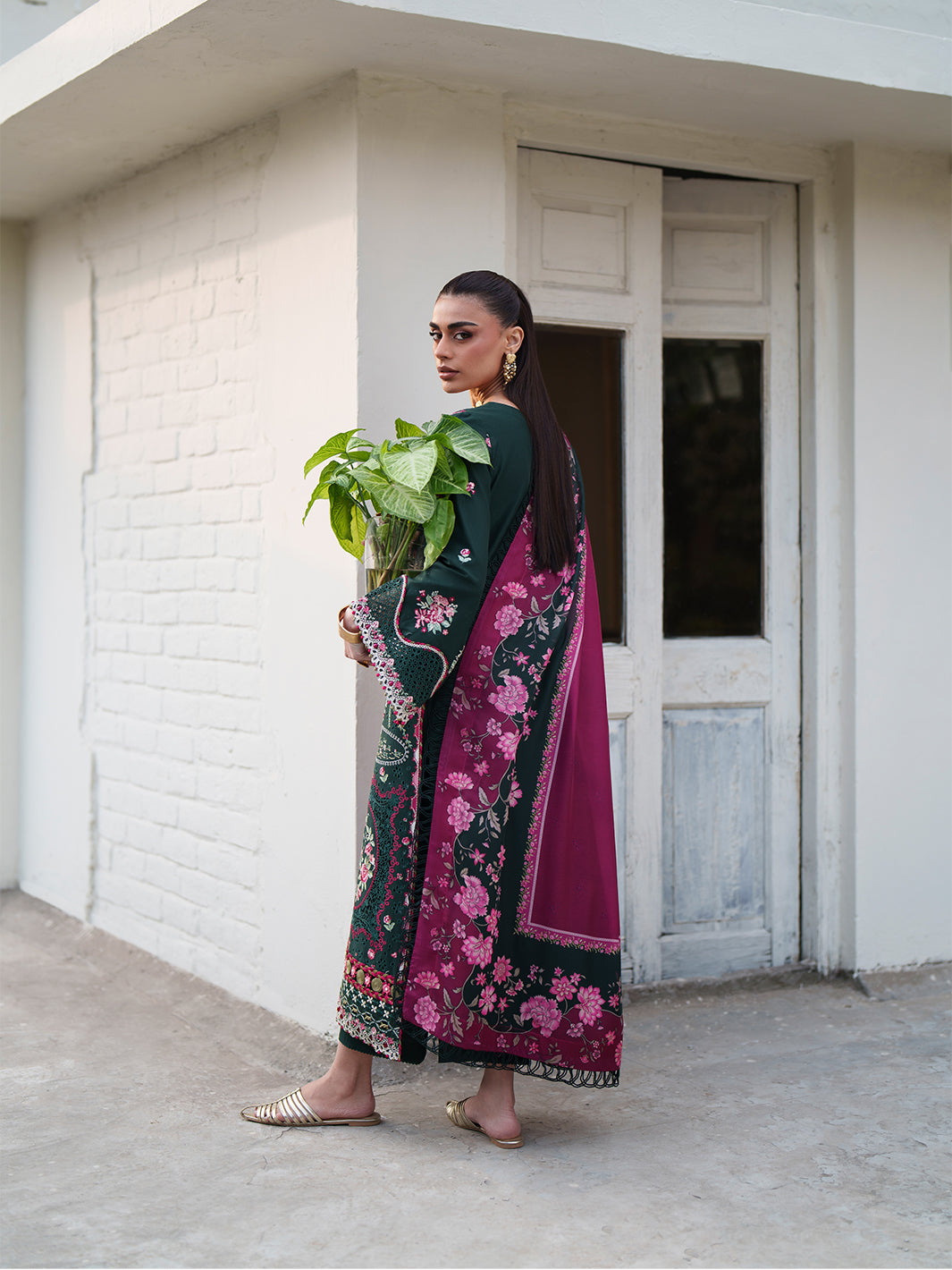 174-B | 3 PC Lawn Stitched