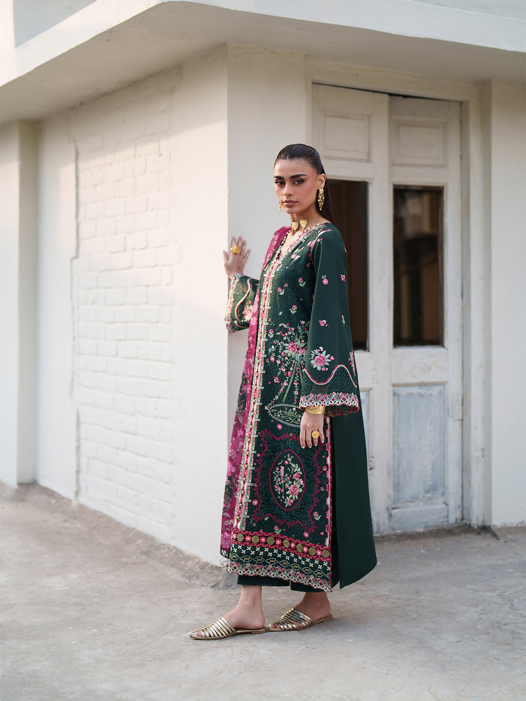 174-B | 3 PC Lawn Stitched