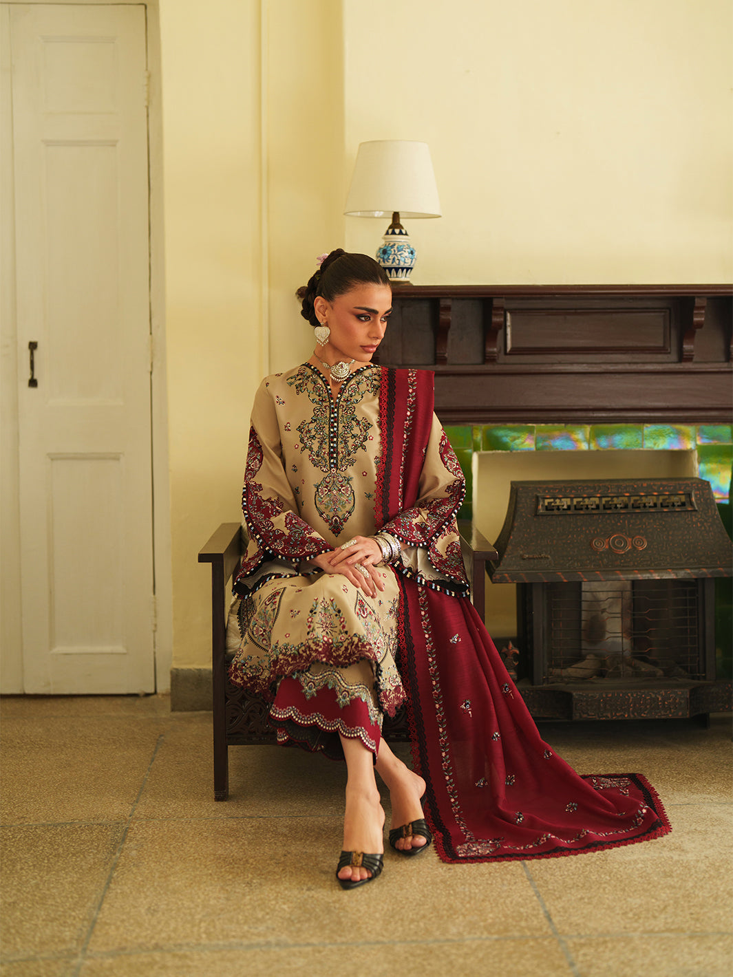 175-A | 3 PC Lawn Stitched