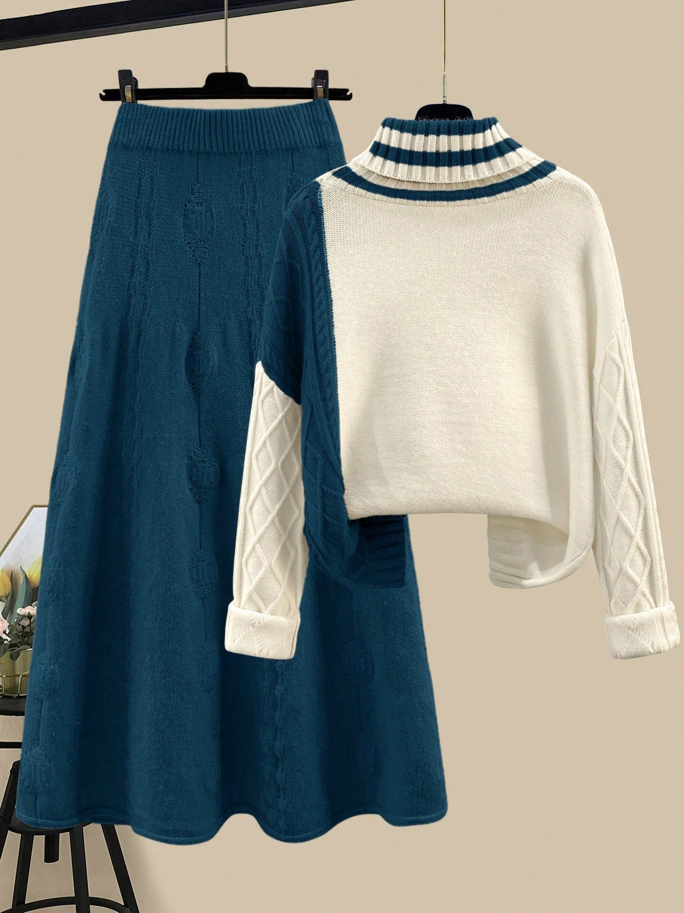 Sweater & Skirt 2 Piece Set