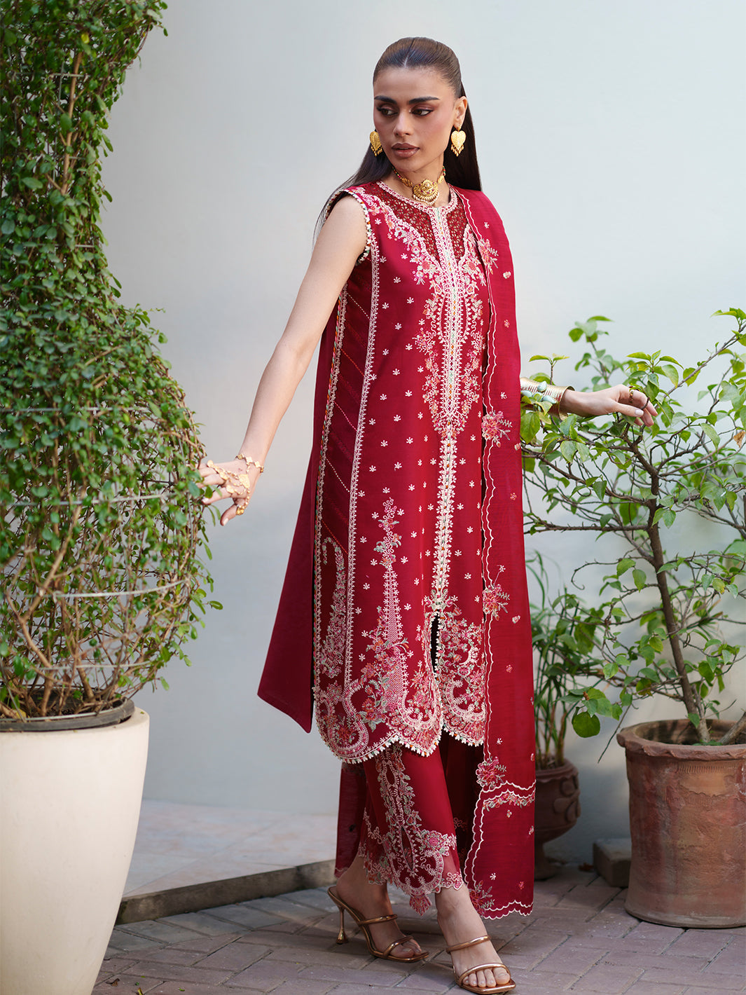 176-A | 3 PC Lawn Stitched