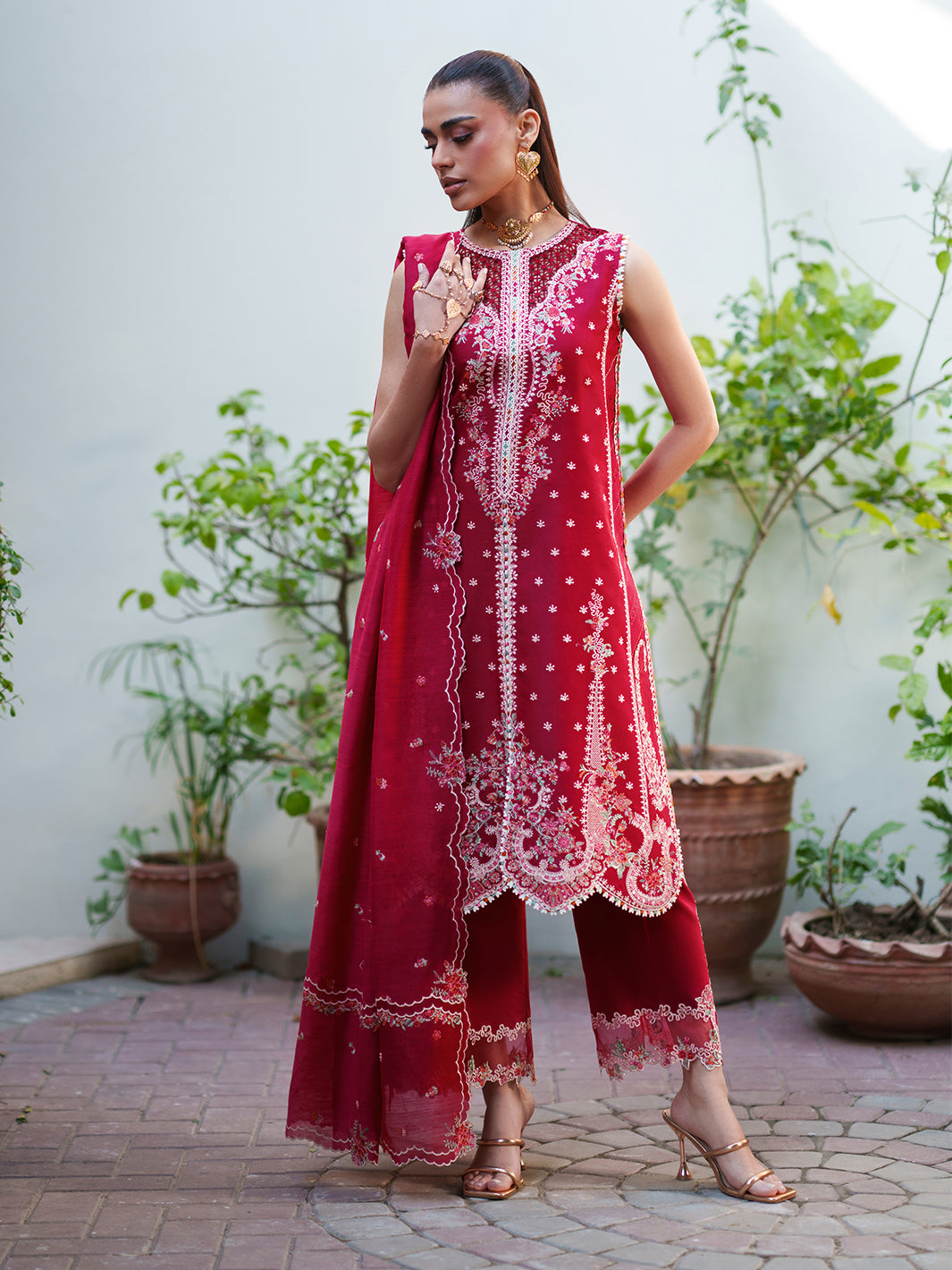176-A | 3 PC Lawn Stitched