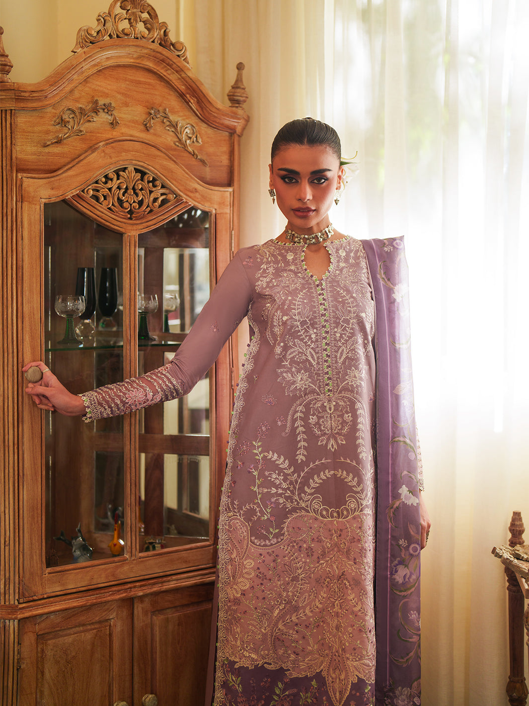 177-B | 3 PC Lawn Stitched