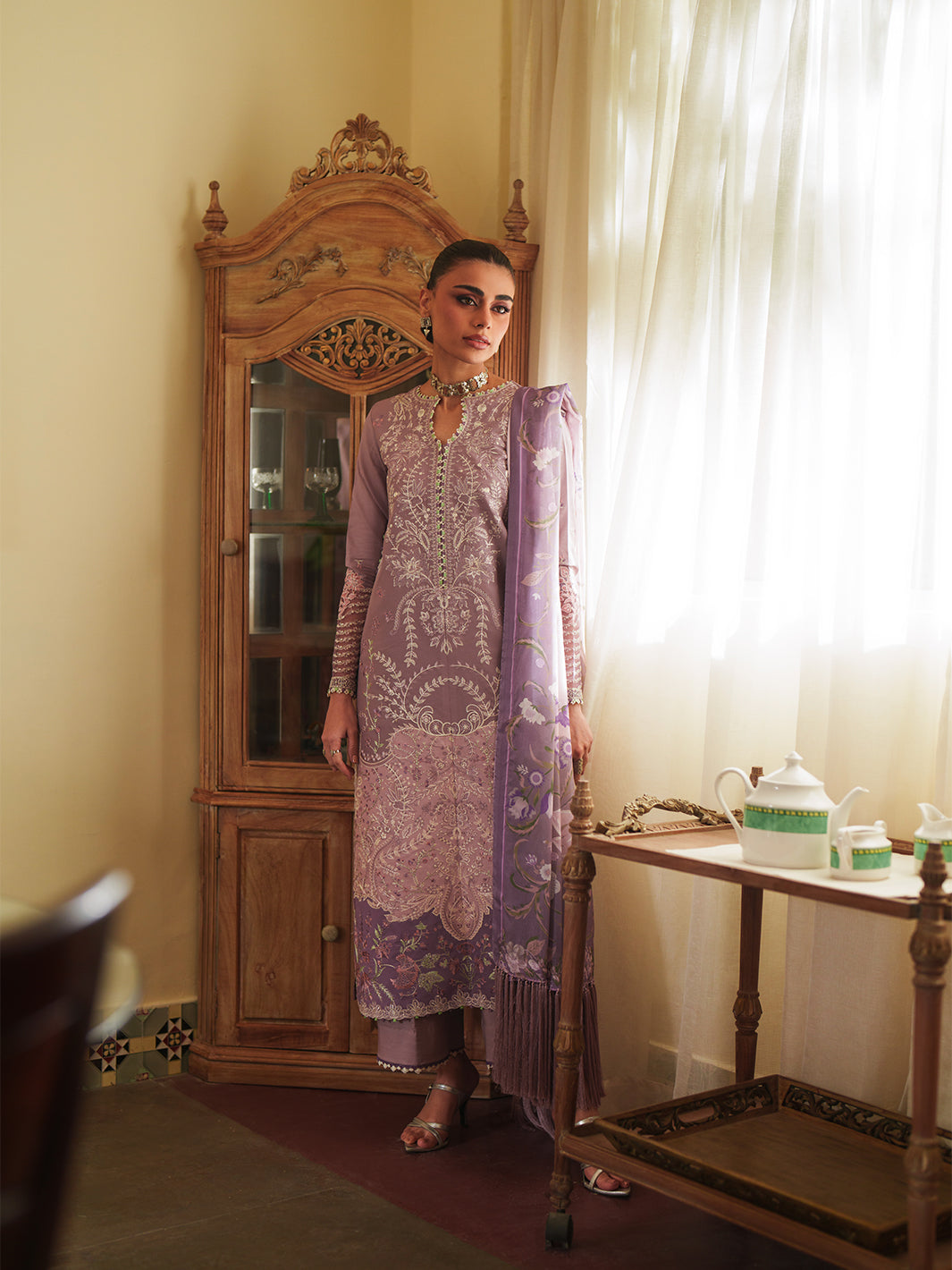 177-B | 3 PC Lawn Stitched