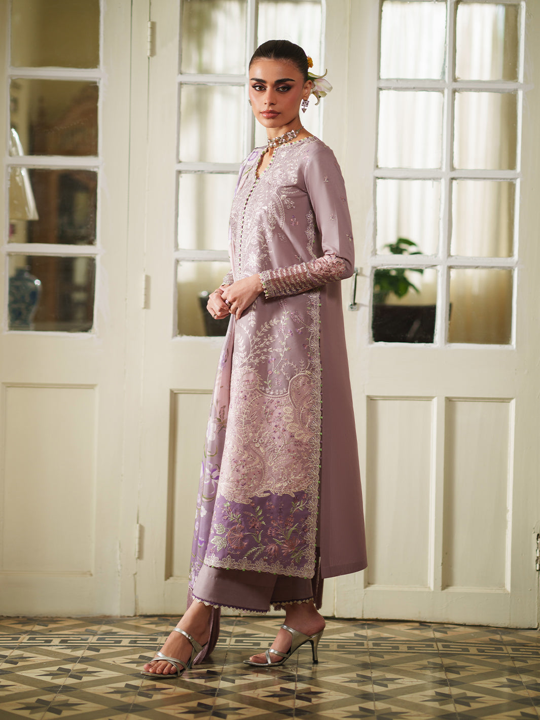 177-B | 3 PC Lawn Stitched