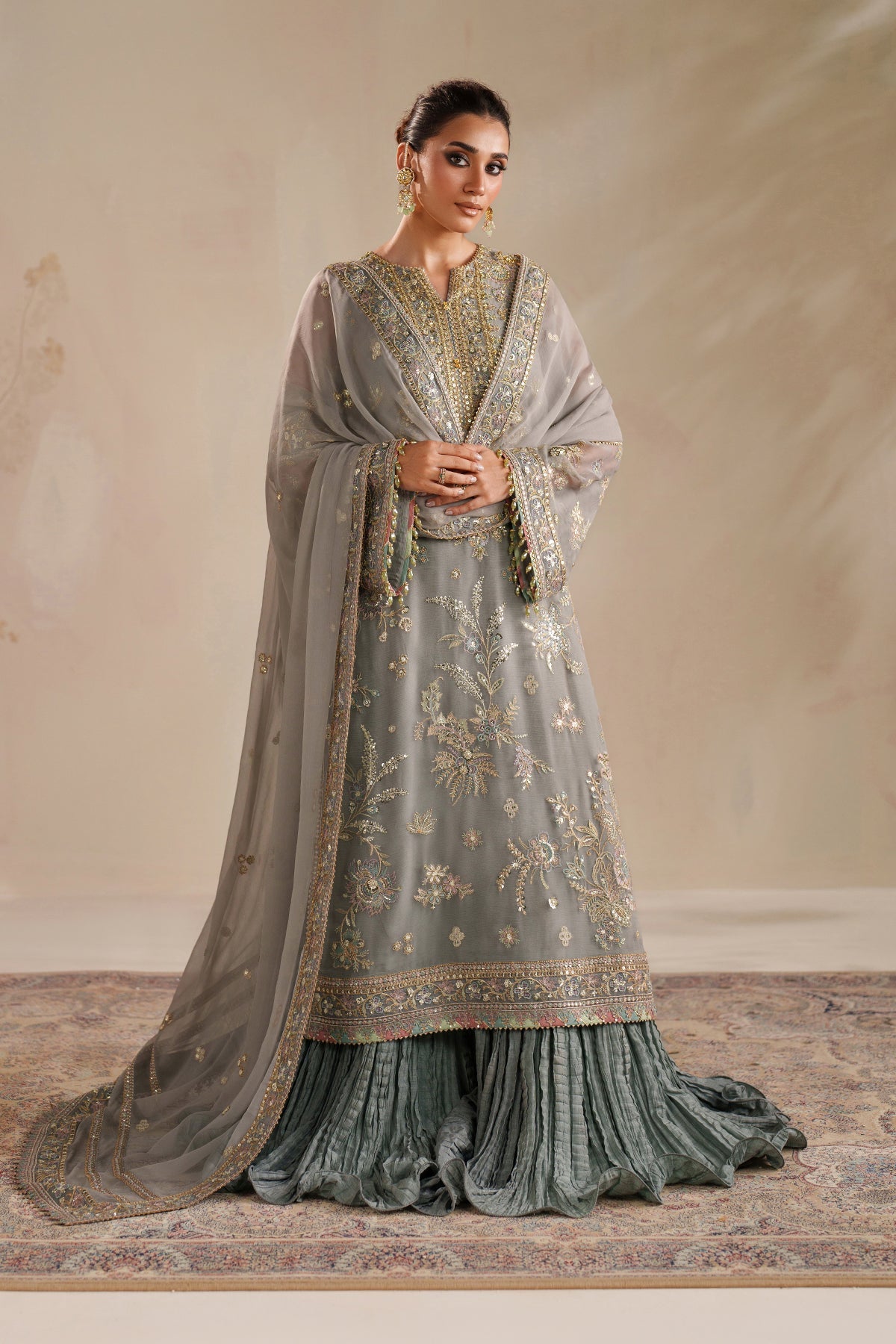 EMBROIDERED CHIFFON SF-4364
