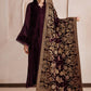 EMBROIDERED VELVET SHAWL VS-66