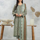 Green Printed Lawn 3 Piece