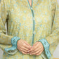 Light Olive Printed Lawn 3 Piece