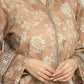 Brown Printed Lawn 3 Piece