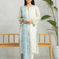 Cream Printed Lawn 3 Piece