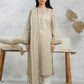 Light Beige Printed Lawn 3 Piece