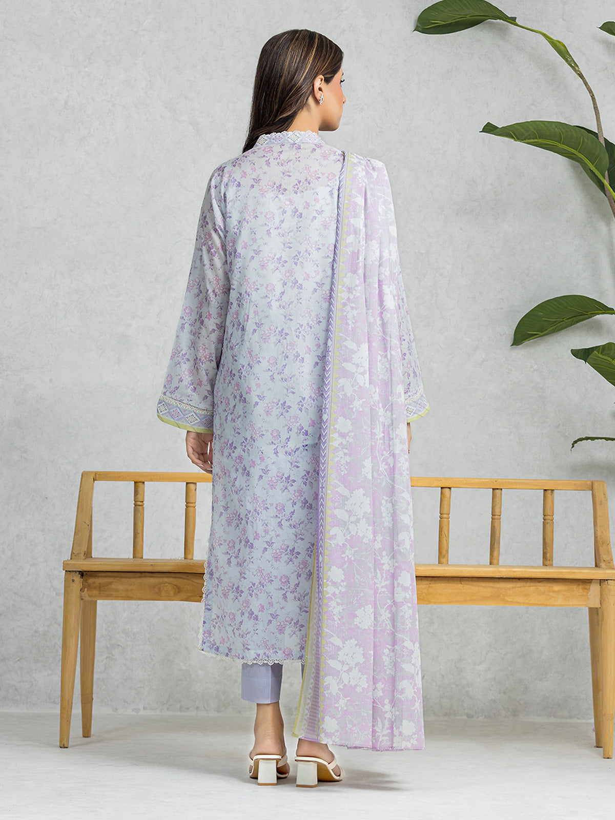 Mint Green Printed Lawn 3 Piece