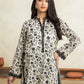 Beige & Black Printed Lawn 3 Piece