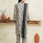 Beige & Black Printed Lawn 3 Piece