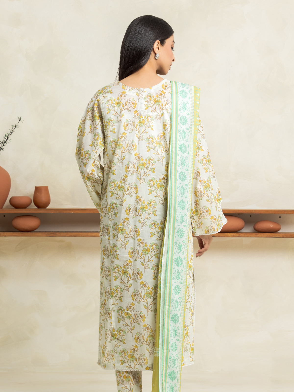 Ice Green Printed Lawn 3 Piece