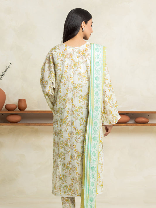 Ice Green Printed Lawn 3 Piece