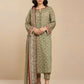 Olive Printed Lawn 3 Piece