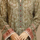 Olive Printed Lawn 3 Piece