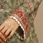 Olive Printed Lawn 3 Piece