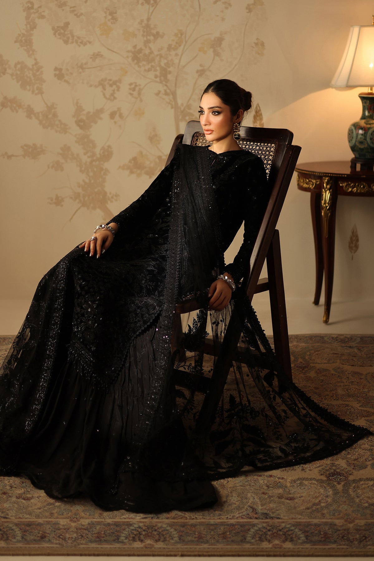 EMBROIDERED VELVET UF-4320
