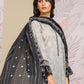 Grey Printed Lawn 3 Piece