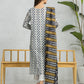 Pearl White Printed Lawn 3 Piece