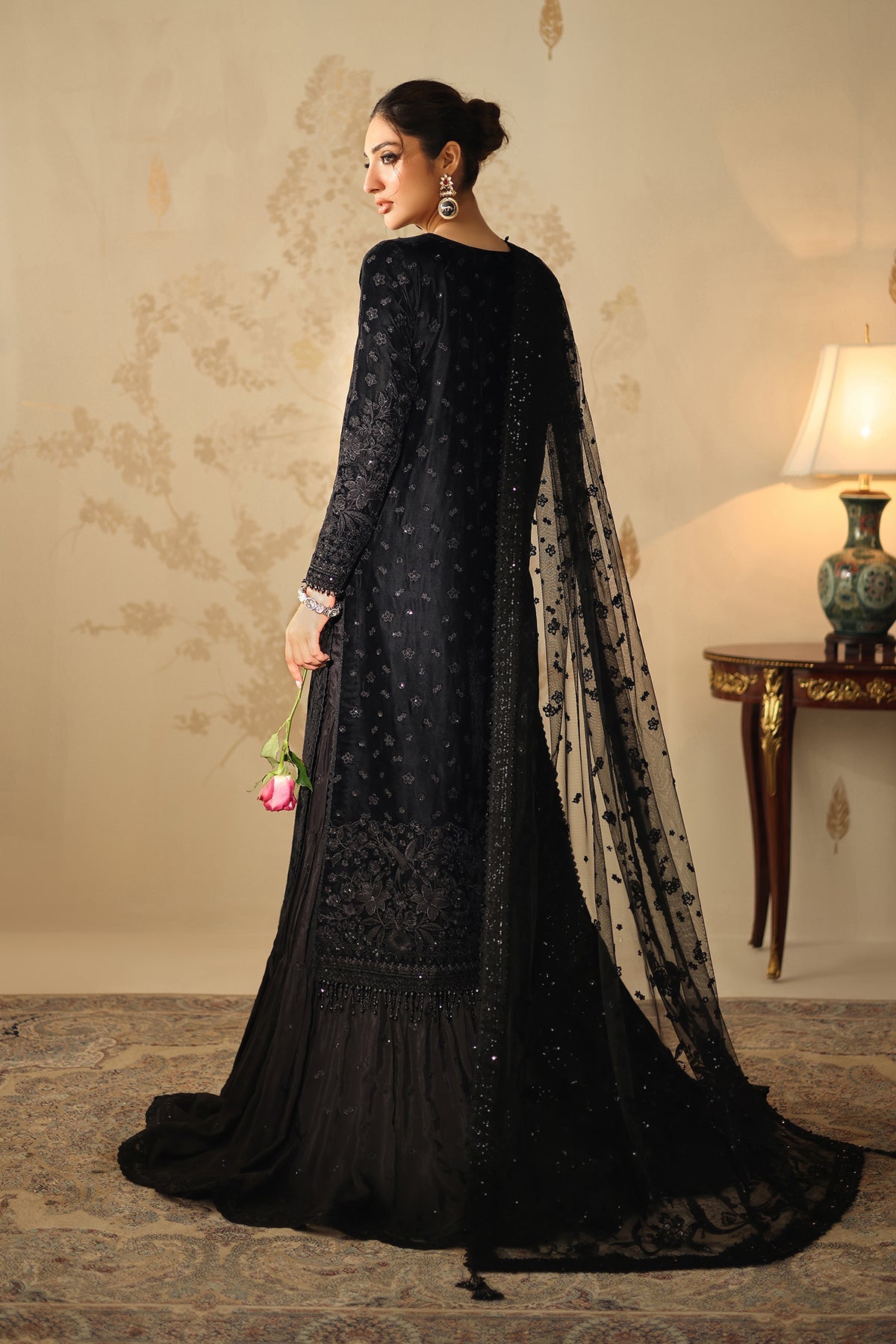 EMBROIDERED VELVET UF-4320